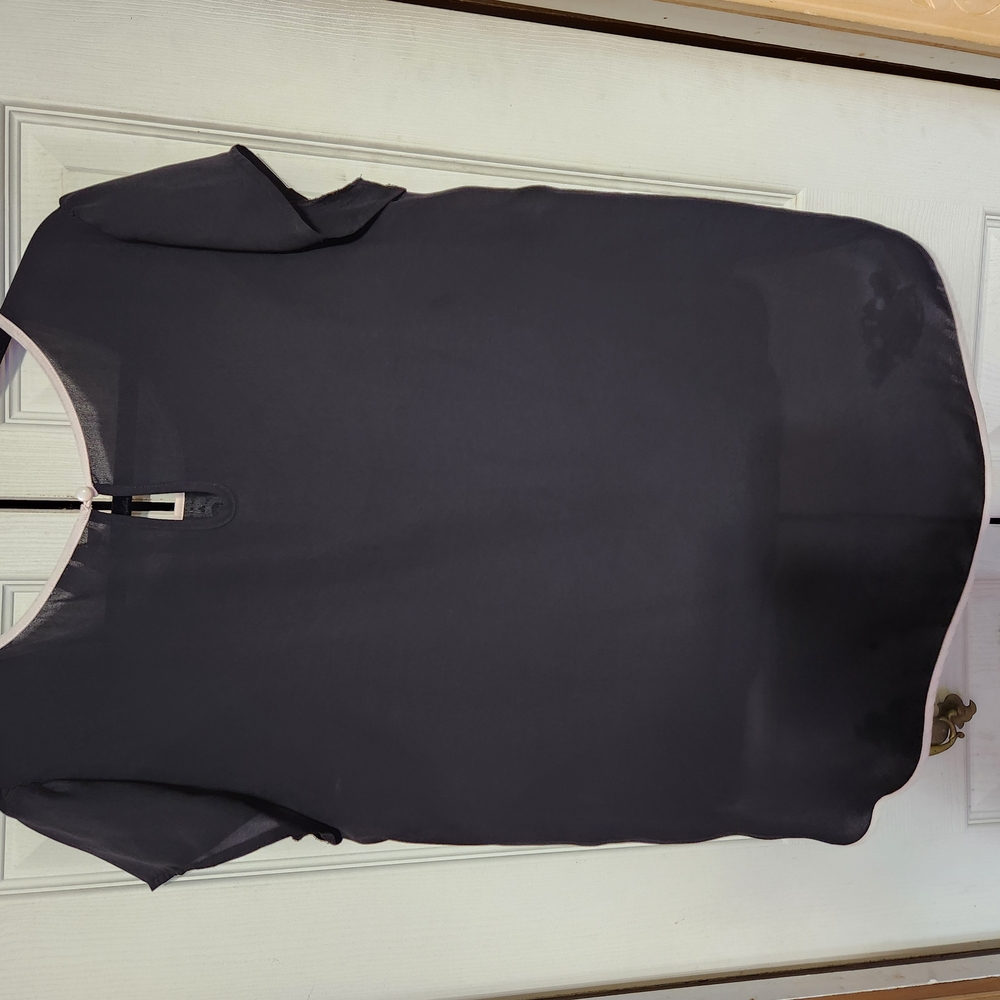 LC Lauren Conrad Black and White Short Sleeve T-Shirt - Picture 7 of 7
